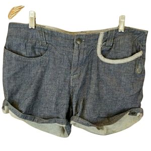 Spyder Widow Chambray Cuffed Hiking Outdoor Walking Shorts LG